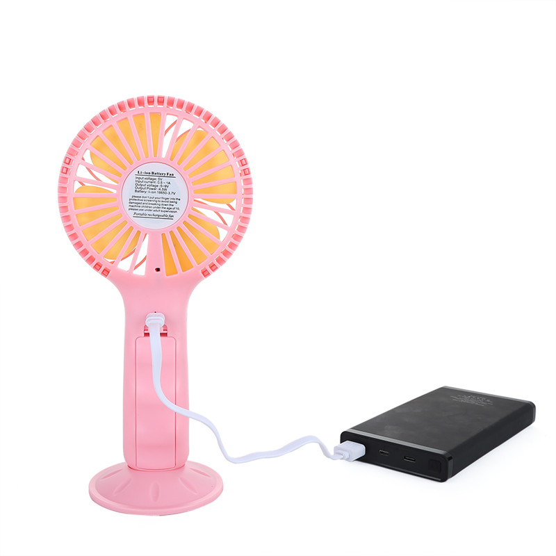 Mini ventilatore manuale elettrico ricaricabile portatile a 3 velocità