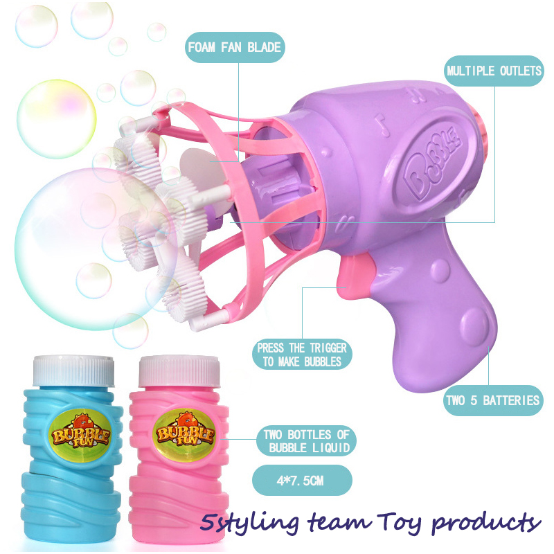 Soffiando bolle, giocattoli per bambini, nuove pistole a bolle d'aria, ventilatori elettrici, macchine per bolle, giocattoli e lo stesso tiktok.