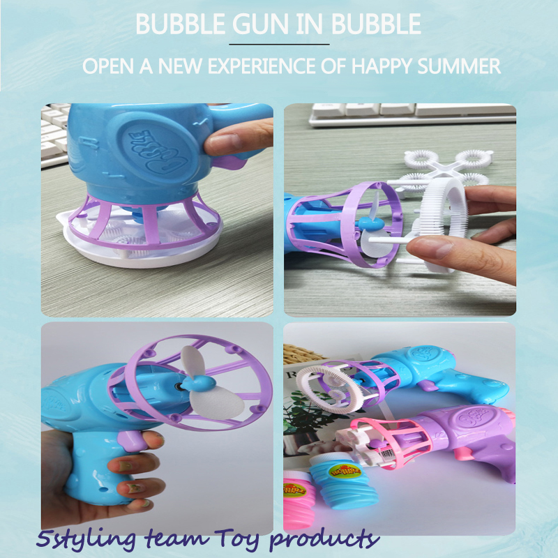 Soffiando bolle, giocattoli per bambini, nuove pistole a bolle d'aria, ventilatori elettrici, macchine per bolle, giocattoli e lo stesso tiktok.