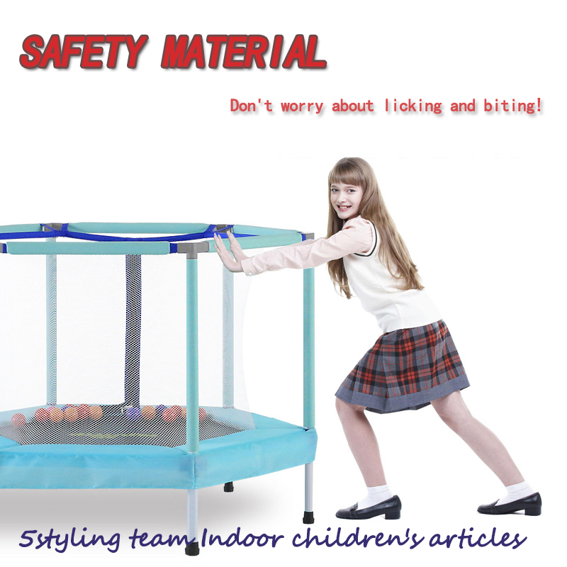Trampolino americano che rimbalza per bambini, interno ed esterno, letto rimbalzante, protezione rete, letto rimbalzante, letto rimbalzante, giocattoli