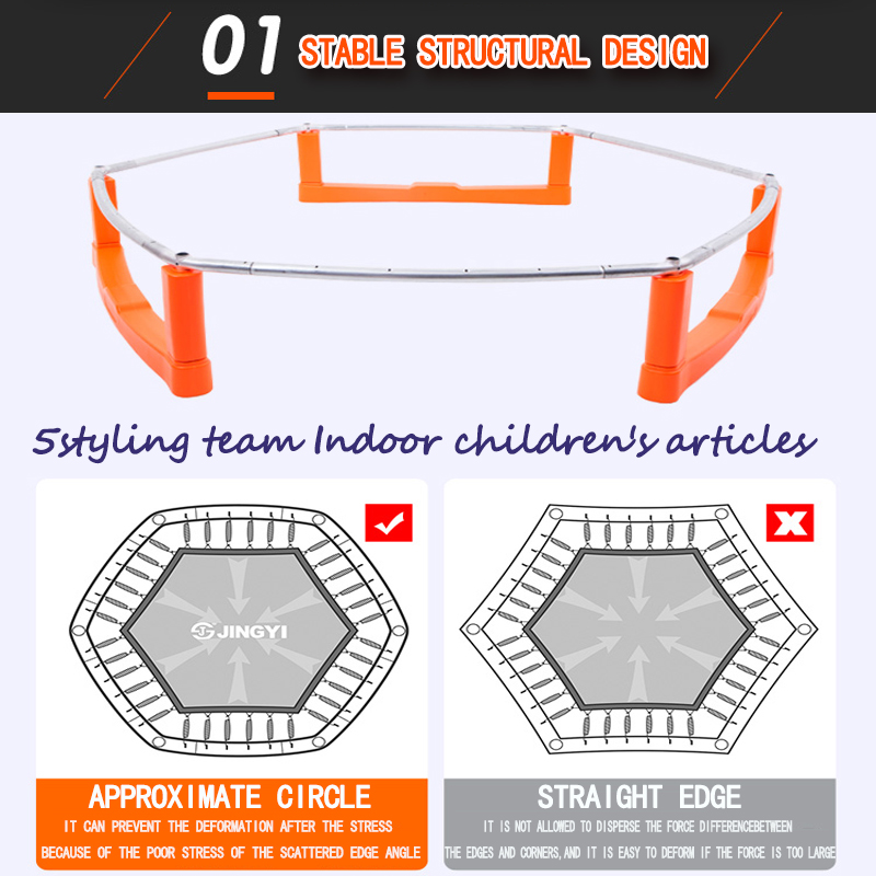 Trampolino per trampolino indoor per bambini per bambini con molla di protezione per trampolino per bambini per trampolino elastico per bungee jumping