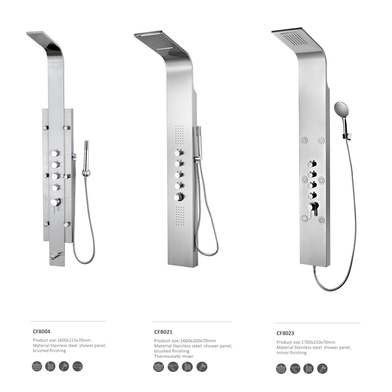Pannello doccia in acciaio inossidabile CF8016