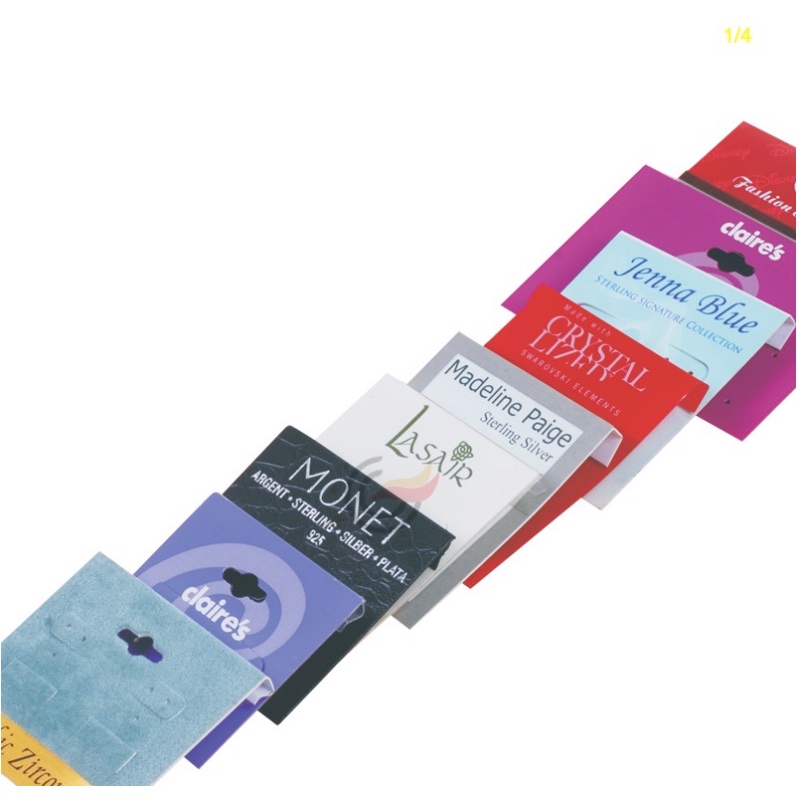 Carta di gioielli in plastica