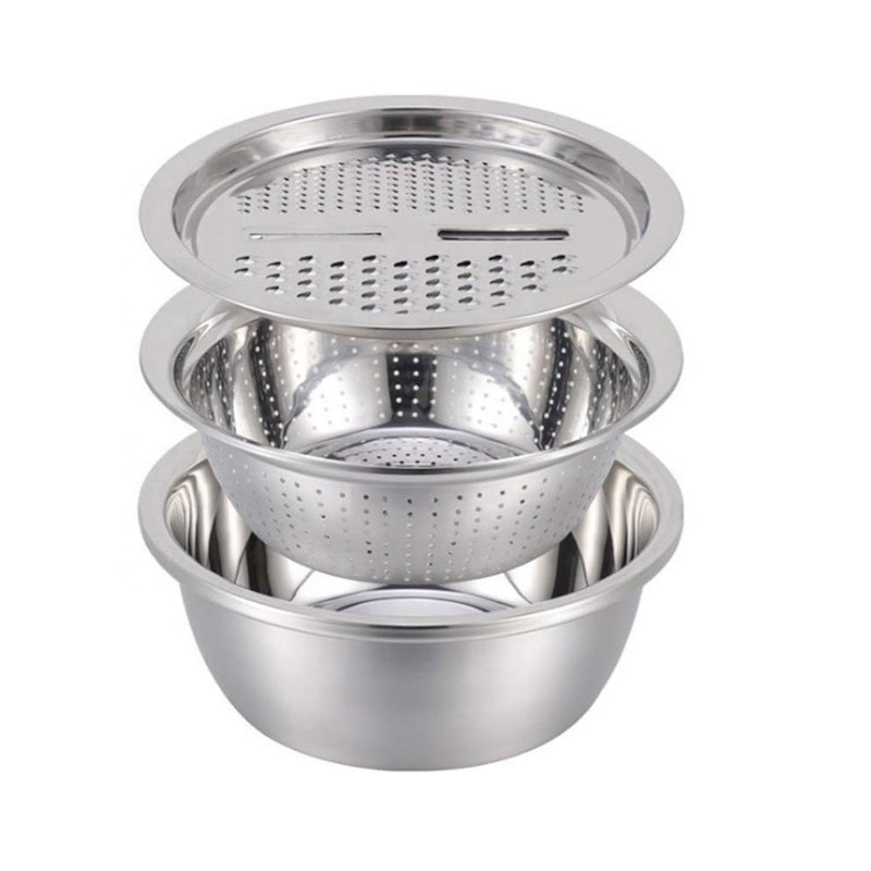 Colino set colino in acciaio inox set 4 Qt - Lavabo per uso alimentare: frutta, verdura, ecc