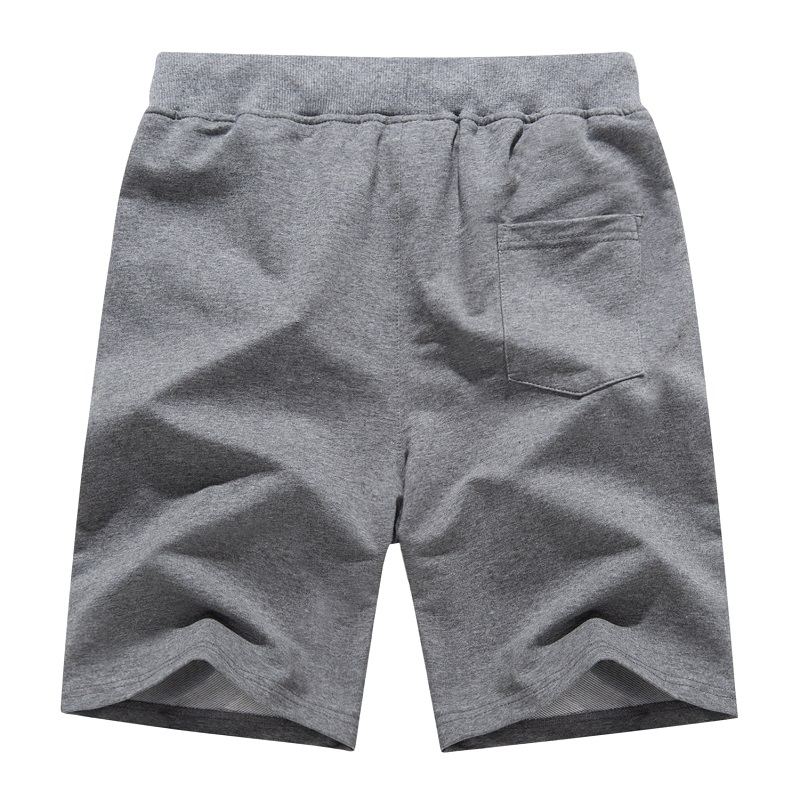 Men's Cotton Joggers Casual Workout Shorts Running Shorts with Zipper Pockets Loose Leg Bottom Activewar