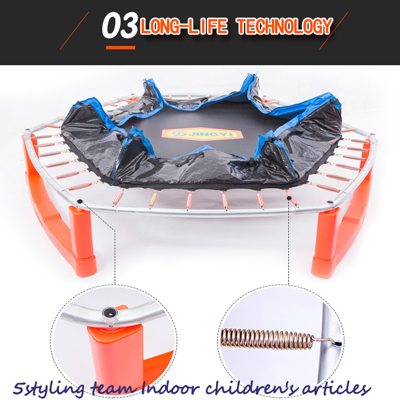 Tappeto elastico per bambini Tappeto elastico indoor per bambini con molla di protezione per trampolino per bambini per trampolino elastico per bungee jumping