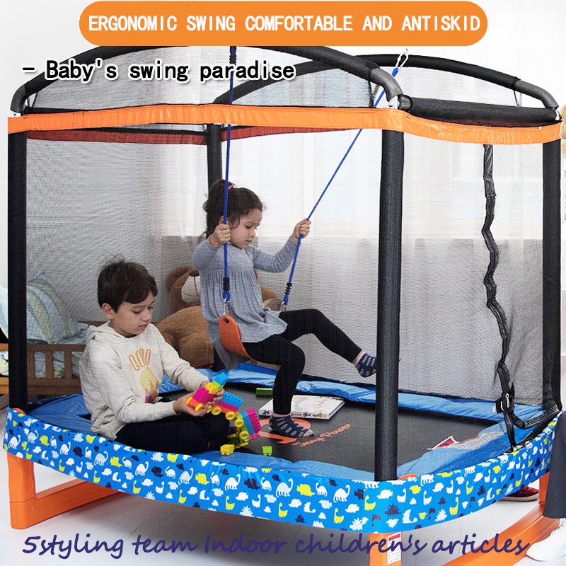 Trampolino elastico americano per bambini trampolino indoor per bambini con rete di protezione