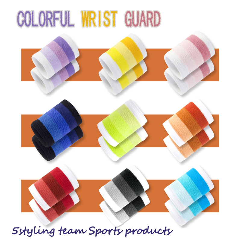 Wrestband, bracciale di cotone, bracciale per assorbimento del sudore, adesivo per compressione, all'ingrosso, logo, personalizzato, personalizzato
