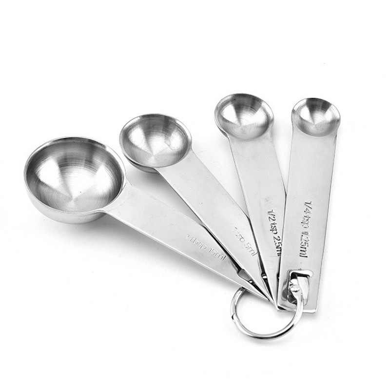 strumenti di cottura cucchiai misurini Set da 4/5 pezzi set di misurini in acciaio inossidabile