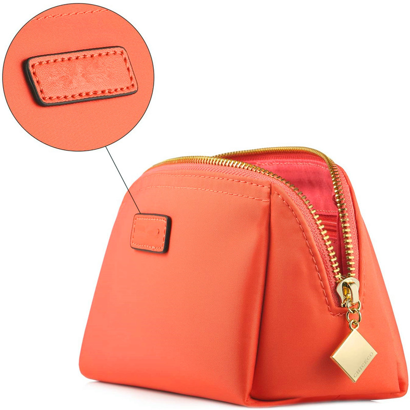 Pratica borsa cosmetica con pochette per il trucco - Rosso anguria