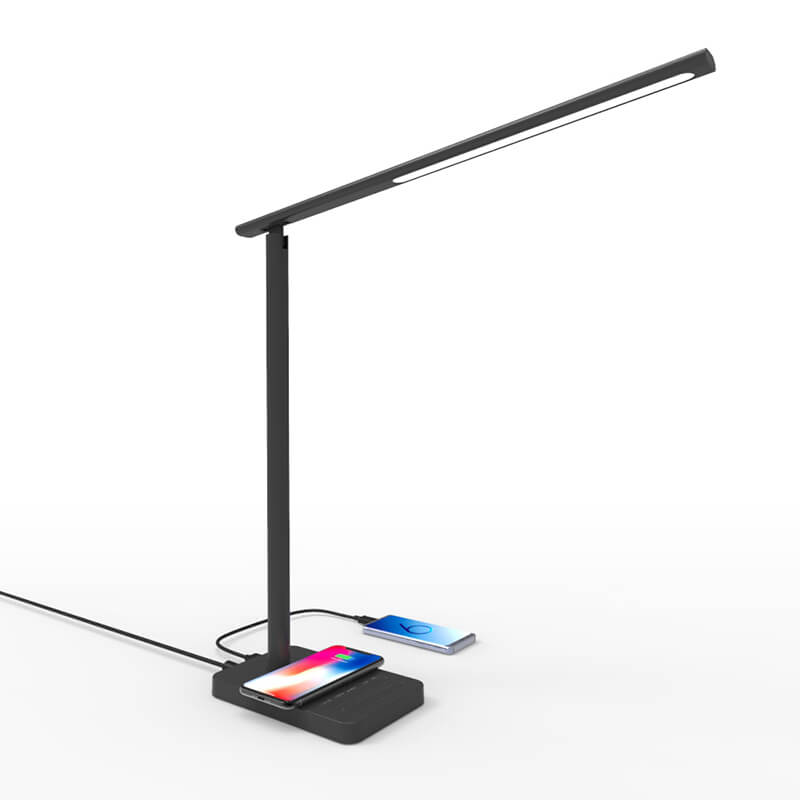 Caricabatterie wireless veloce per lampada da scrivania a LED