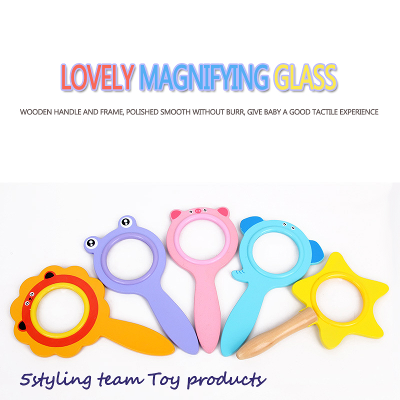 Lente d'ingrandimento del fumetto dn07 esperimento scientifico per bambini osservatore di insetti giocattolo insegnamento didattico di piccola scuola materna di scienza 0.1