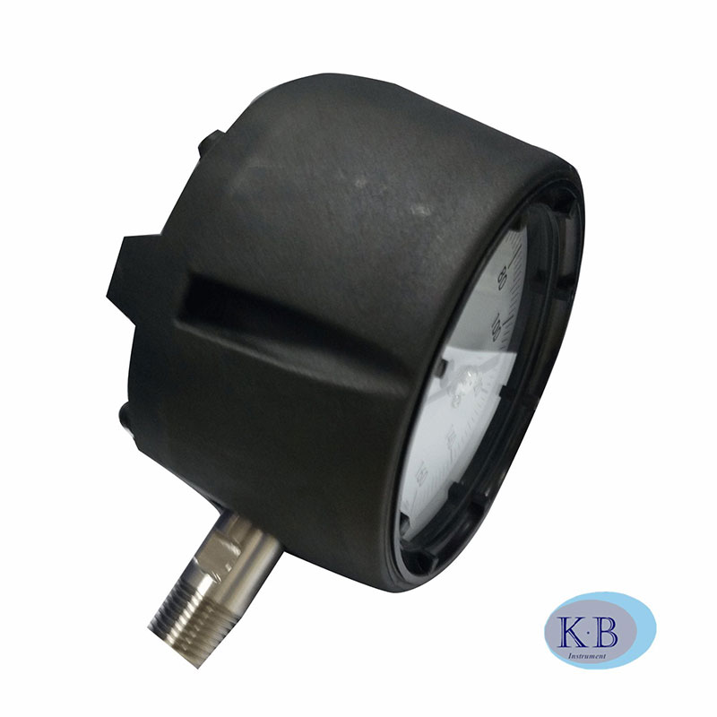 Solid Front Industrial Safety Black Solid front Process Gauge Pressione a prova di esplosione
