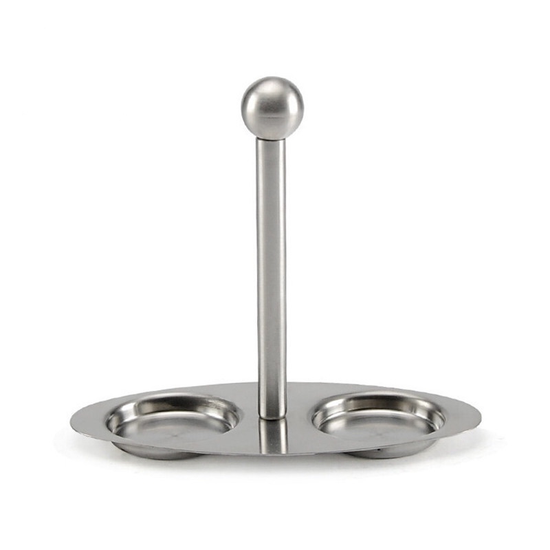 supporto 3 pezzi set di erogatori di polvere in acciaio inossidabile set di condimento bottiglia shaker sale e pepe