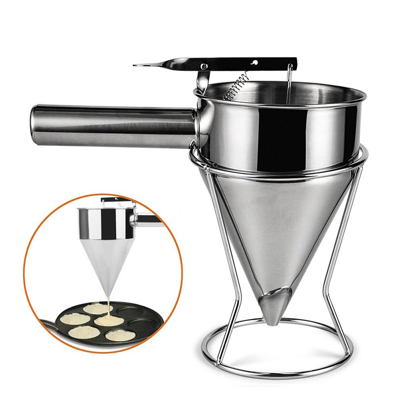 Imbuto da cucina con griglia Imbuto Spezie Pancake Dispenser pastella Imbuto Polpette Sfere Strumenti