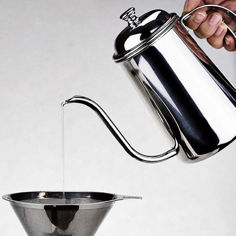 Arabo Style Drip Produttore di rame Coffee tè Kettle Pot