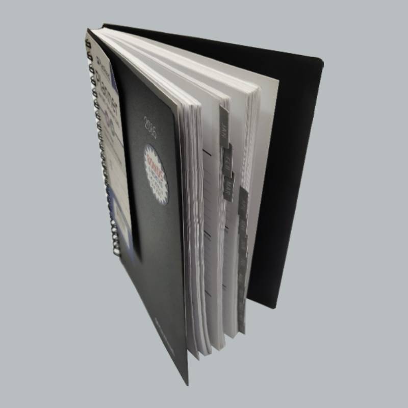 Notebook da riunione con logo personalizzato con rilegatura a spirale