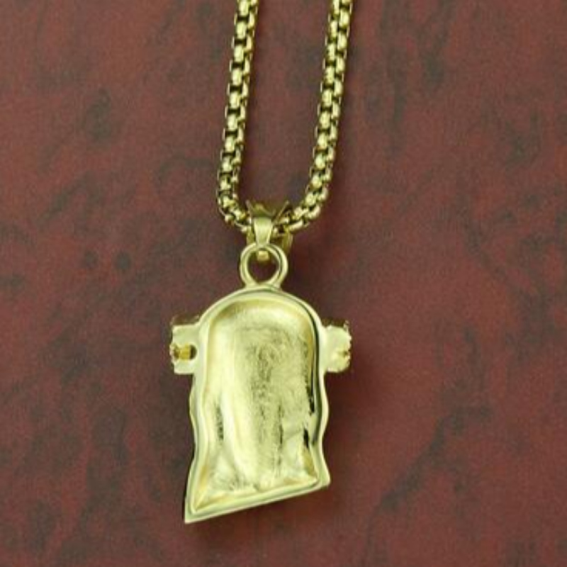 Retro gioielli Personalità retrò europea e americana Jesus ritratto acciaio inossidabile 18K Gold Men's Pendant retro Jesus Pendant