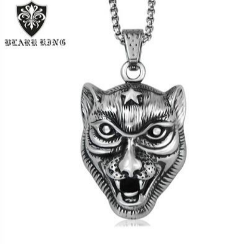 Nuova prima personalità aggressiva uomini's acciaio inox alternativa animale Tiger Pendant Serie europea e americana animali