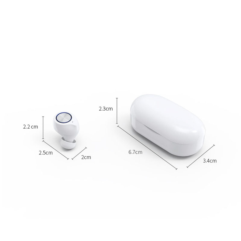 Auricolare Bluetooth TWS TW60 HD Qualità audio Design mini Funzionamento touch