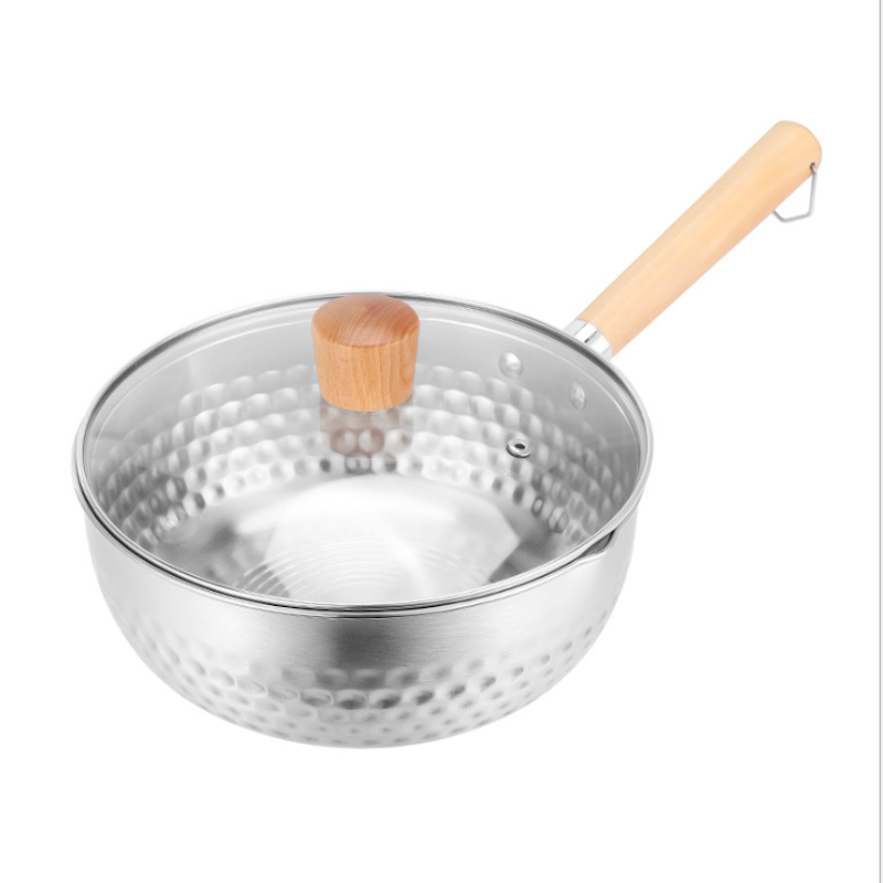 Vaso da neve giapponese, contenitore per il latte in acciaio inossidabile con finitura a punta