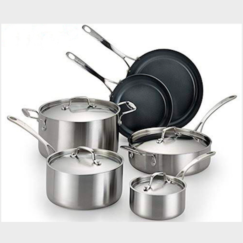 Set di cucina in acciaio inossidabile
