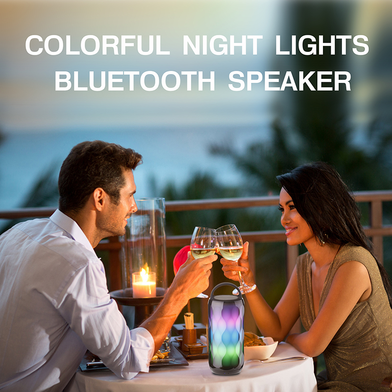 Altoparlanti wireless Mood Light Piccoli altoparlanti bluetooth con mini altoparlante per slot per schede TF