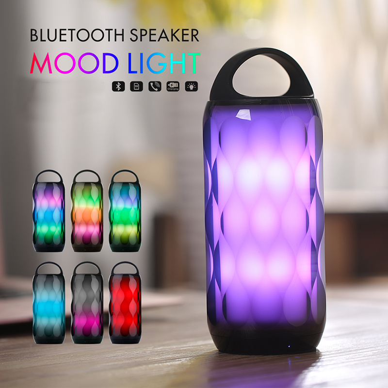 Altoparlanti wireless Mood Light Piccoli altoparlanti bluetooth con mini altoparlante per slot per schede TF