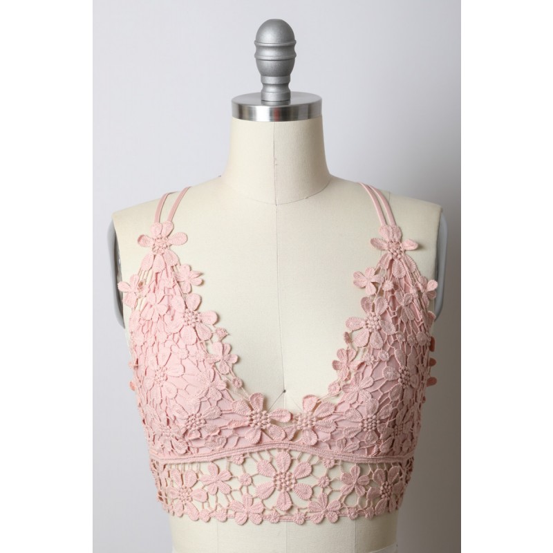 GA-5526 Crochet Daisy Lonline Bralette