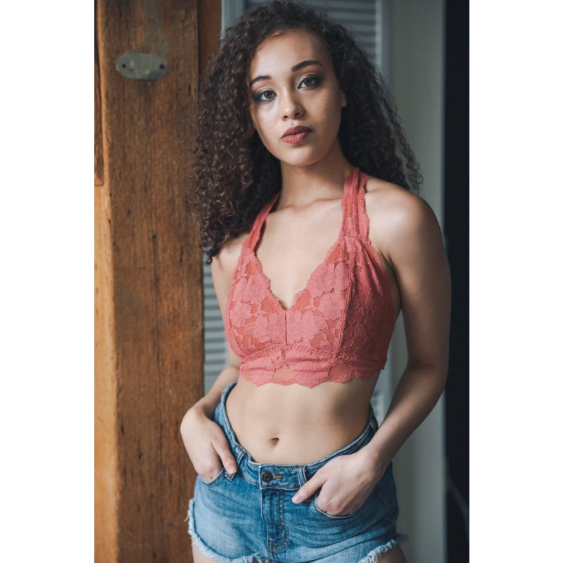 GA-5507 Grace Girl Girl Strappy Back Lace Bralette