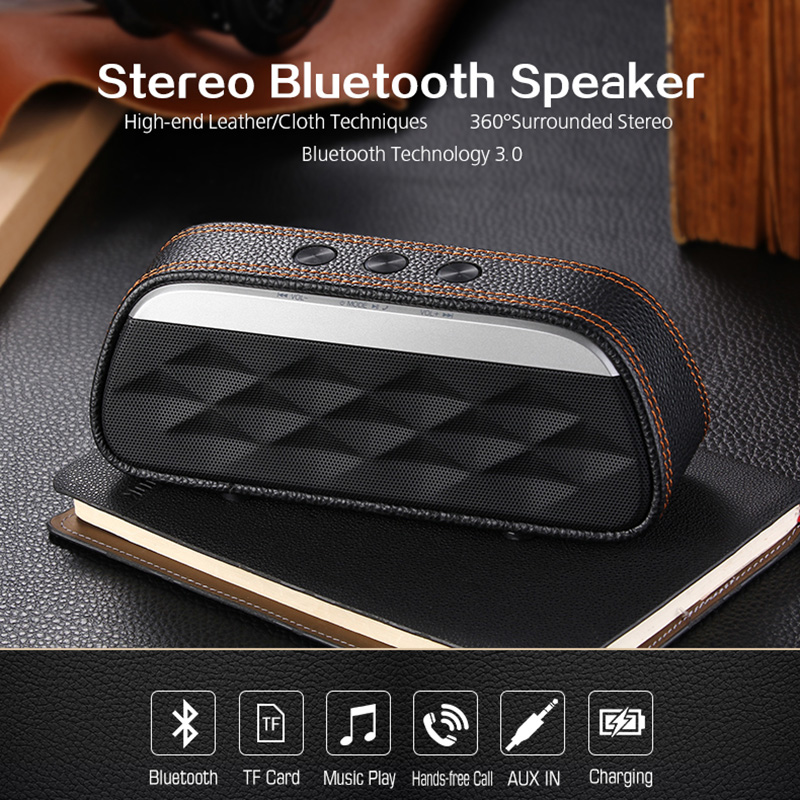 High End Stereo Wireless Bluetooth Speaker 1200 mAh Battery
