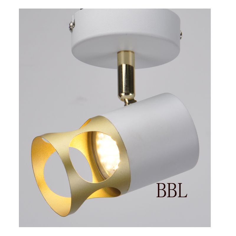 Moderno spot light-1 con bianco + oro metallo ombra, può regolare la direzione