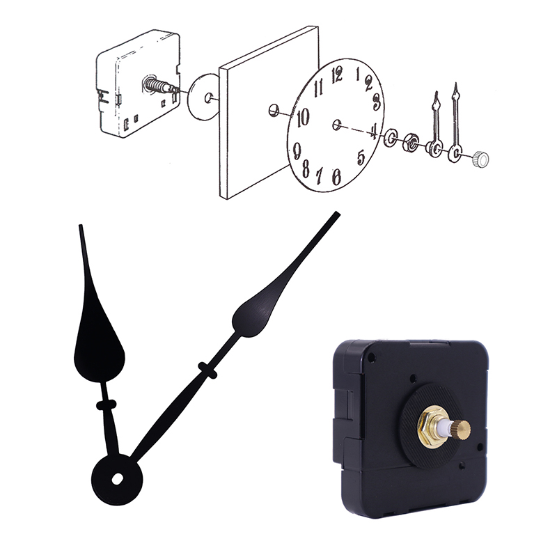 15mm grande coppia I movimento dell'orologio dell'albero e le mani dell'orologio nero HR2057