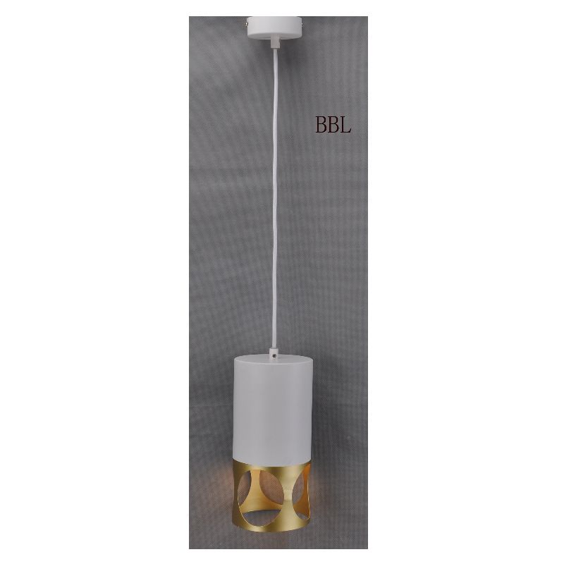Moderna lampada a sospensione-1 con ombra di oro bianco +