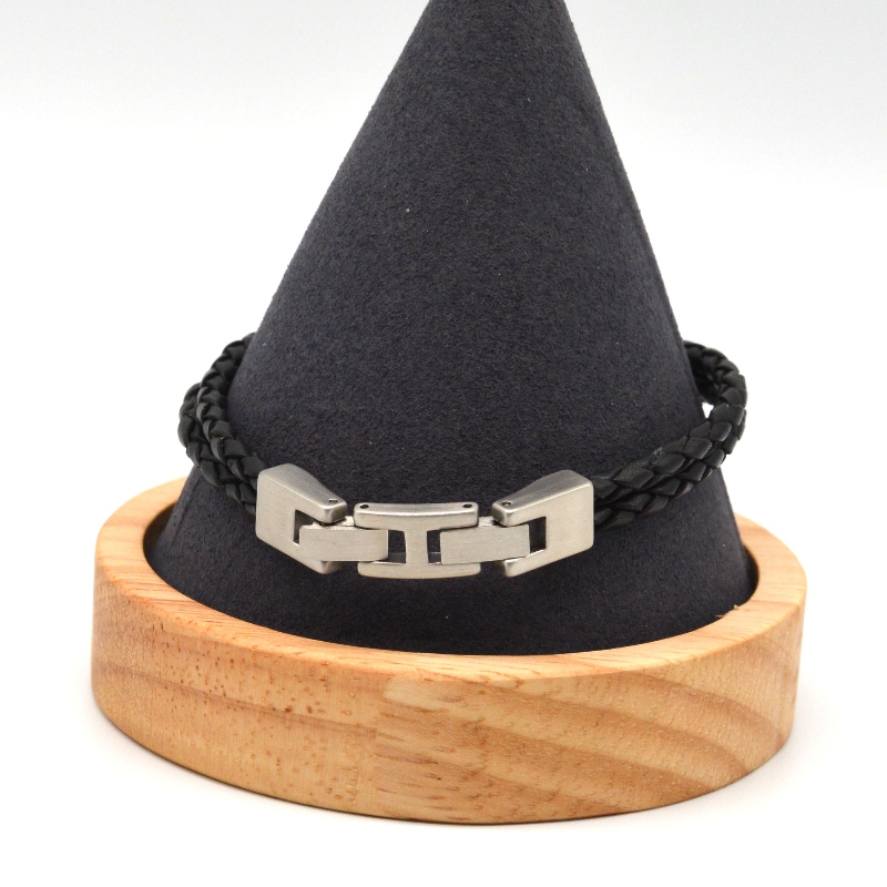 Accessori in acciaio inossidabile bracciale in pelle