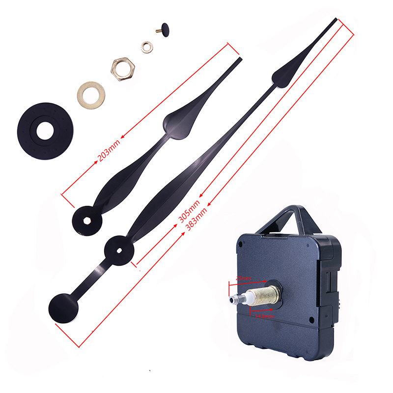 HR1688 23mm grande coppia I movimento dell'orologio a muro e mani dell'orologio