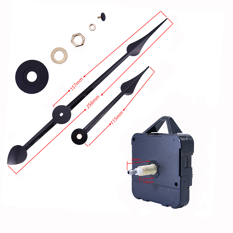 HR1688 23mm grande coppia I movimento dell'orologio a muro e mani dell'orologio