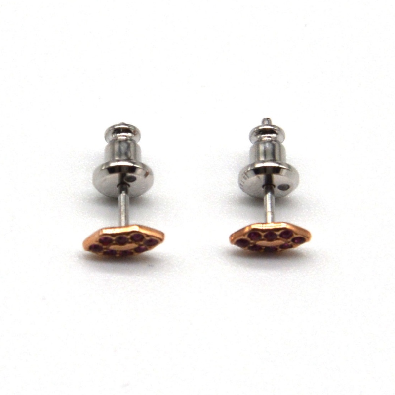 Fashion Jewelry, gioielli in acciaio inox, orecchini in acciaio inox, orecchini di diamanti, strass, Zircon rfbeart0076