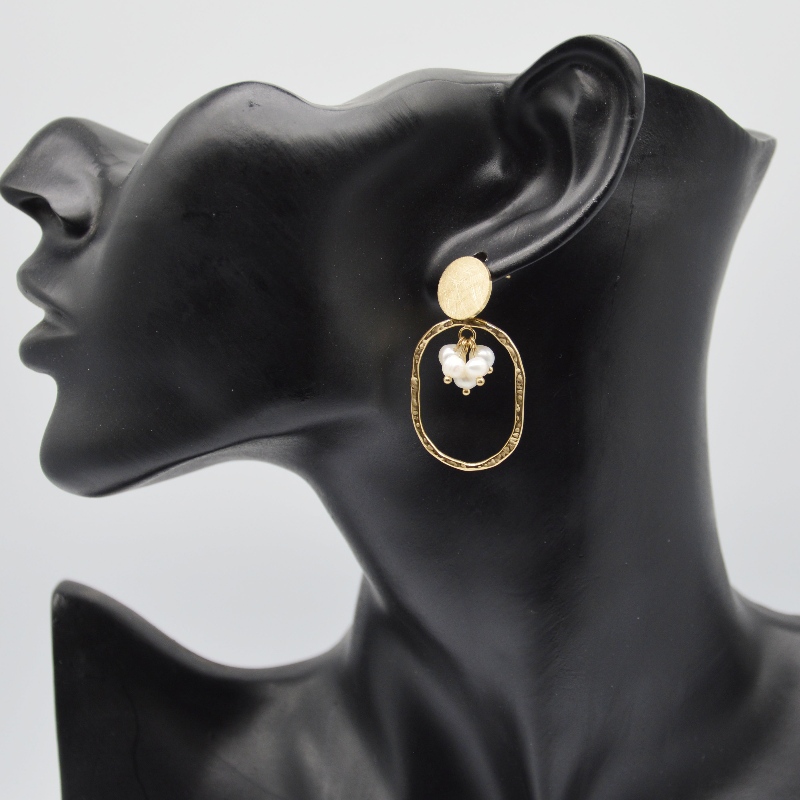 orecchini Perla Acciaio inossidabile, gioielli di moda, gioielli di moda, Pearl Jewelry rfbeart005
