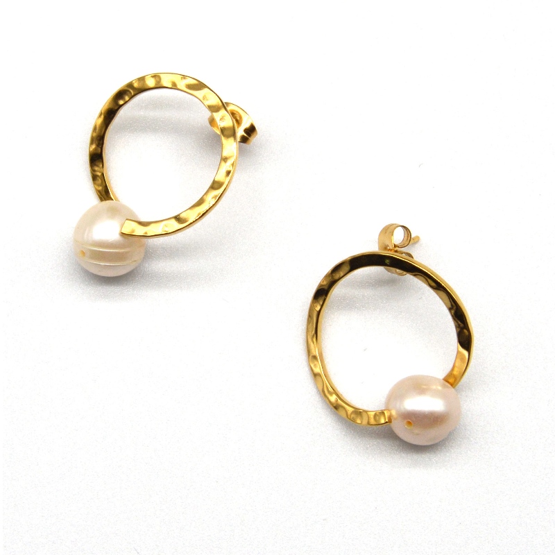 orecchini di perle di acciaio inossidabile, gioielli di moda, gioielli di moda, Pearl Jewelry rfbeart0144