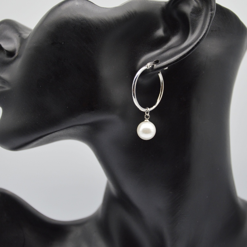 Orecchini in acciaio inossidabile, gioielli di moda, gioielli di moda, Pearl Jewelry rfbearte1466