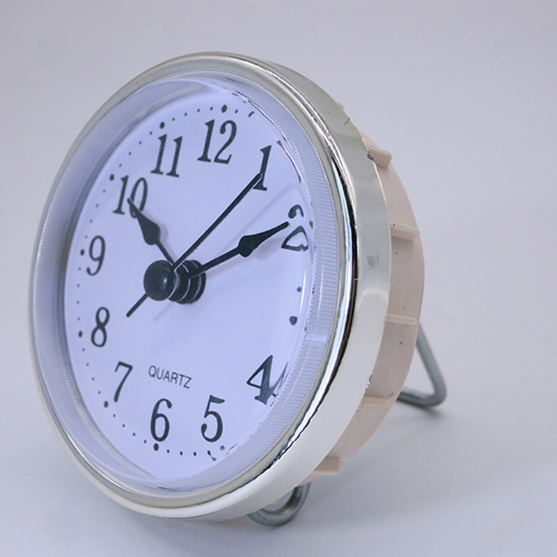 diametro 65mm tondo muro dell'orologio d'argento