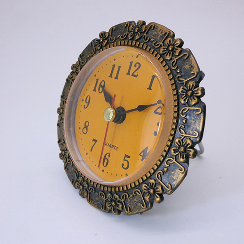 Diametro 80MM Plum Antique Orologio da parete con inserto