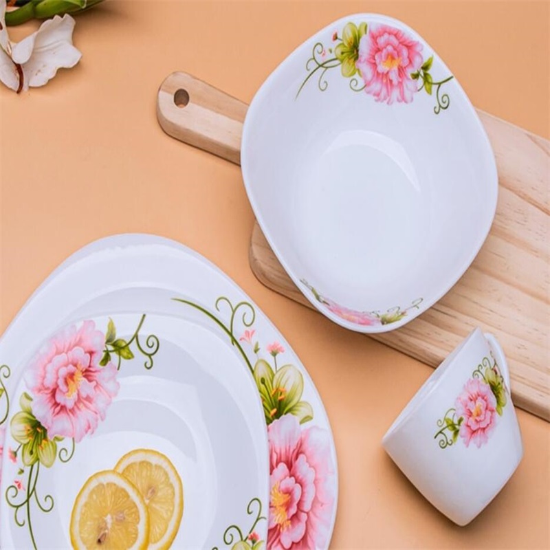 16F &piazza Cena Set Resistente alla resistenza Opal Glassware