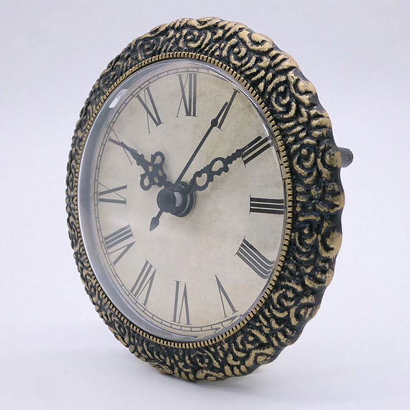 Antique Muro nero Orologio Inserisci con diametro 95MM