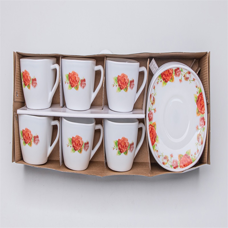 Ceneri in vetro opaco set - 220CC CUP SET