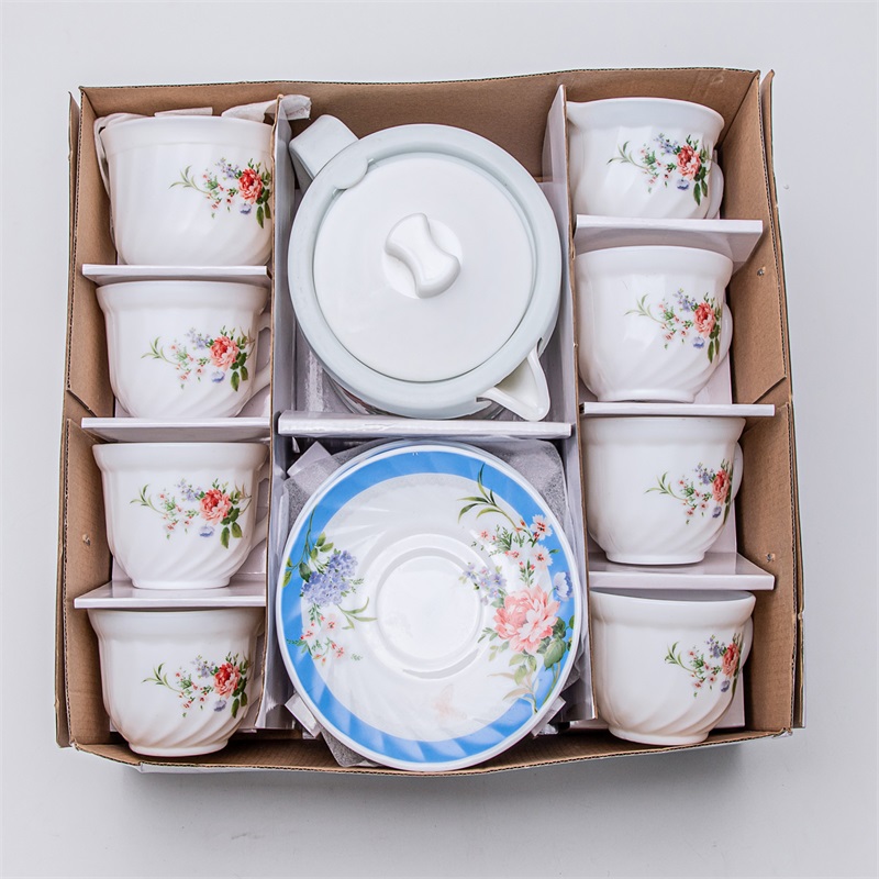 Ceneri in vetro opaco set di cena - 190CC CUP SET
