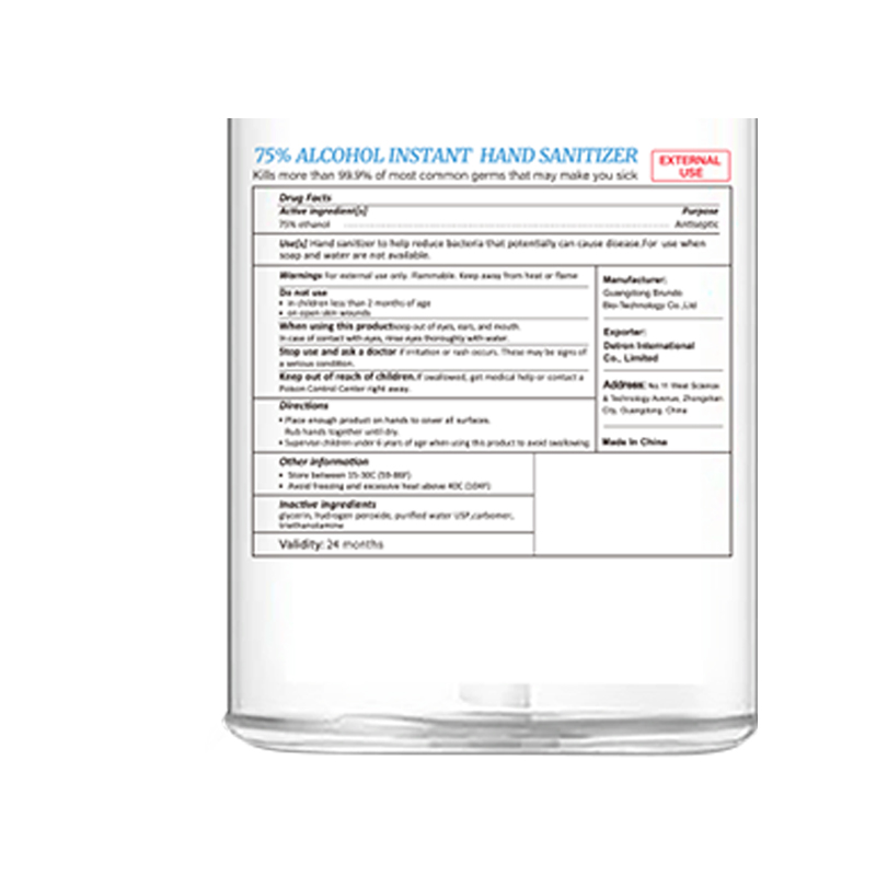 300ml 75% Alcol gel disinfettante a mano istantaneo