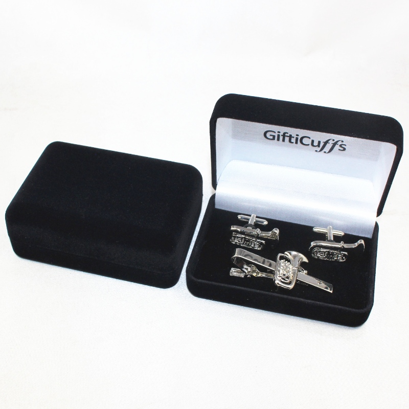 Articolo D-26L Velvet Box a forma rotonda per gemelli, clip a cravatta, mm.95*68*36, pesi circa 65g