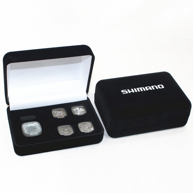 Articolo D-26L Velvet Box a forma rotonda per gemelli, clip a cravatta, mm.95*68*36, pesi circa 65g